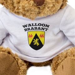 WALLOON BRABANT FLAG - Teddy Bear - Cute - Brabant Wallon Belgium Gift Present