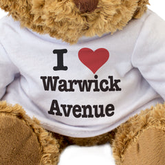 I LOVE WARWICK AVENUE - Teddy Bear - Cute Cuddly Soft Adorable - Gift Present