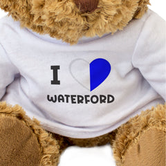 I LOVE WATERFORD (COUNTY COLOURS FLAG) - Teddy Bear - Ireland Gift Present