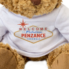 WELCOME TO FABULOUS PENZANCE CORNWALL - Teddy Bear - Funny Gift Present