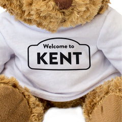 WELCOME TO KENT - Teddy Bear - Cute Cuddly Soft - Funny Gift Present