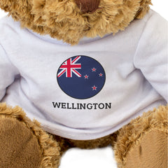WELLINGTON (NEW ZEALAND FLAG ROUNDEL) - Teddy Bear - Cute - Souvenir Gift Present