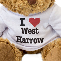I LOVE WEST HARROW - Teddy Bear - Cute Cuddly Soft Adorable - Gift Present