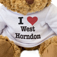 I LOVE WEST HORNDON - Teddy Bear - Cute Cuddly Soft - Funny Essex Gift Present