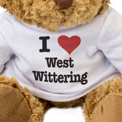 I LOVE WEST WITTERING - Teddy Bear - Cute Cuddly Soft - Sussex Gift Present