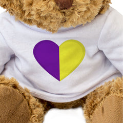 WEXFORD COUNTY COLOURS HEART - Teddy Bear - Cute - Ireland Gift Present