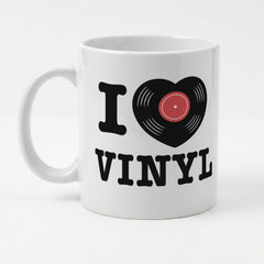 I LOVE VINYL - Mug - Funny Vinyl Record Music Fan Gift Present