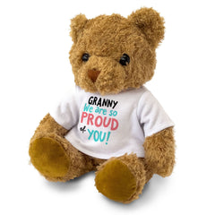 GRANNY WE ARE SO PROUD OF YOU! - Teddy Bear - Cute Cuddly Soft - Gift Present