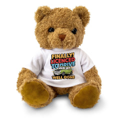 FINALLY LICENCED TO DRIVE WELL DONE - Teddy Bear - Driving Test Gift Present
