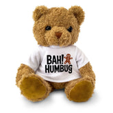 BAH HUMBUG - Teddy Bear - Cute Cuddly Soft - Funny Christmas Gift Present