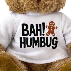 BAH HUMBUG - Teddy Bear - Cute Cuddly Soft - Funny Christmas Gift Present