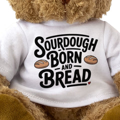 SOURDOUGH BORN AND BREAD - Teddy Bear - Cute Cuddly Soft - Funny Gift Present
