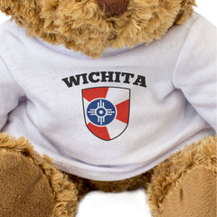 WICHITA CITY FLAG - Teddy Bear - Cute Cuddly Soft - Kansas Gift Present