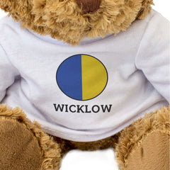 WICKLOW COUNTY COLOURS (ROUNDEL) - Teddy Bear - Cute - Ireland Gift Present