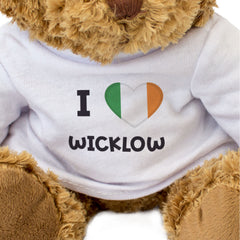I LOVE WICKLOW (IRISH FLAG) - Teddy Bear - Cute - County Wicklow Gift Present