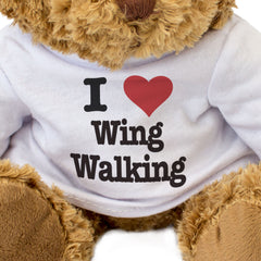 I LOVE WING WALKING - Teddy Bear - Cute Cuddly Soft Adorable - Gift Present