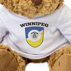 WINNIPEG FLAG - Teddy Bear - Cute Cuddly Soft Adorable - Canada Gift Present