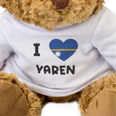 I LOVE YAREN (NAURU FLAG) - Teddy Bear - Cute Cuddly Soft - Gift Present