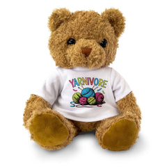 YARNIVORE - Teddy Bear - Cute Cuddly Soft Adorable - Funny Knitting Gift Present