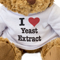 I LOVE YEAST EXTRACT - Teddy Bear - Cute Cuddly Soft Adorable - Gift Present
