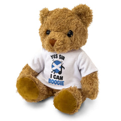 YES SIR I CAN BOOGIE (SCOTLAND FLAG) - Teddy Bear - Funny Football Gift Present