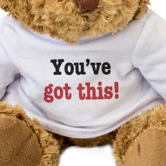YOU'VE GOT THIS! - Teddy Bear - Cute Cuddly Soft - Supportive Gift Present