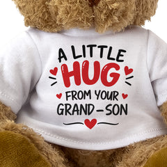 Close-up of the A Little Hug From Your Grand-son T-shirt design