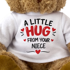 Close-up of the A Little Hug From Your Niece T-shirt design