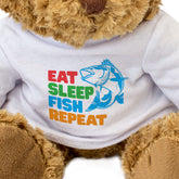 Eat Sleep Fish Repeat - Teddy Bear
