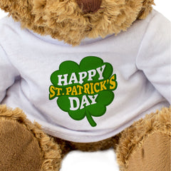 Happy Saint Patricks Day - Clover - Teddy Bear - Gift Present