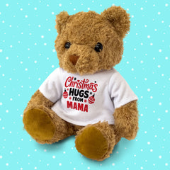 Christmas Hugs From Any Name - Personalised Teddy Bear Gift