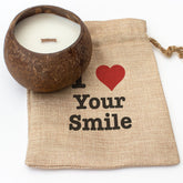 I Love Your Smile - Toasted Coconut Bowl Candle – Soy Wax - Gift Present