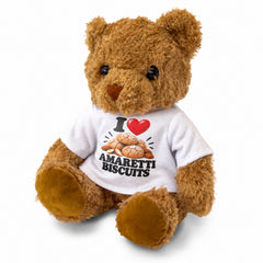 I Love Amaretti Biscuits teddy bear
