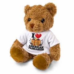 I Love American Pancakes teddy bear