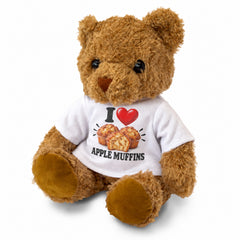 I Love Apple Muffins teddy bear