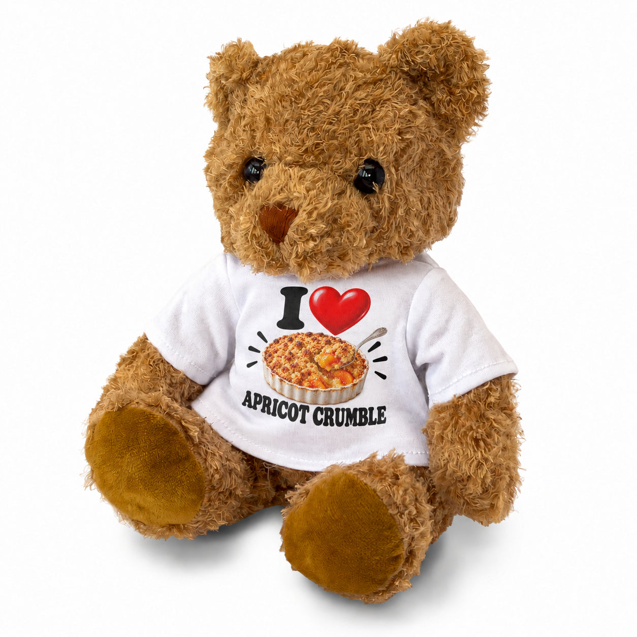 I Love Apricot Crumble teddy bear