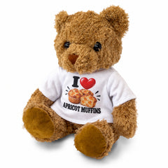 I Love Apricot Muffins teddy bear