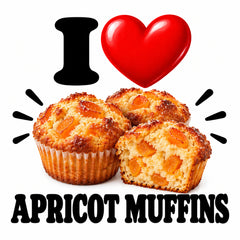 I Love Apricot Muffins teddy bear - image 4
