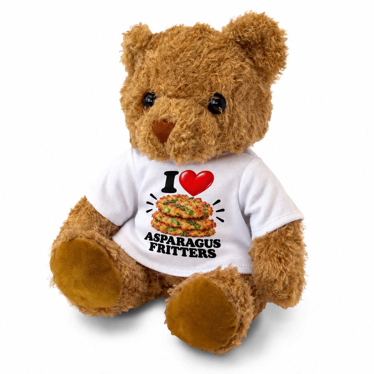 I Love Asparagus Fritters teddy bear