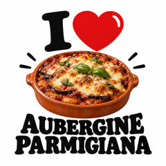 I Love Aubergine Parmigiana teddy bear - image 4