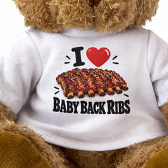 I Love Baby Back Ribs teddy bear - image 3