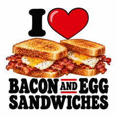I Love Bacon And Egg Sandwiches teddy bear - image 4