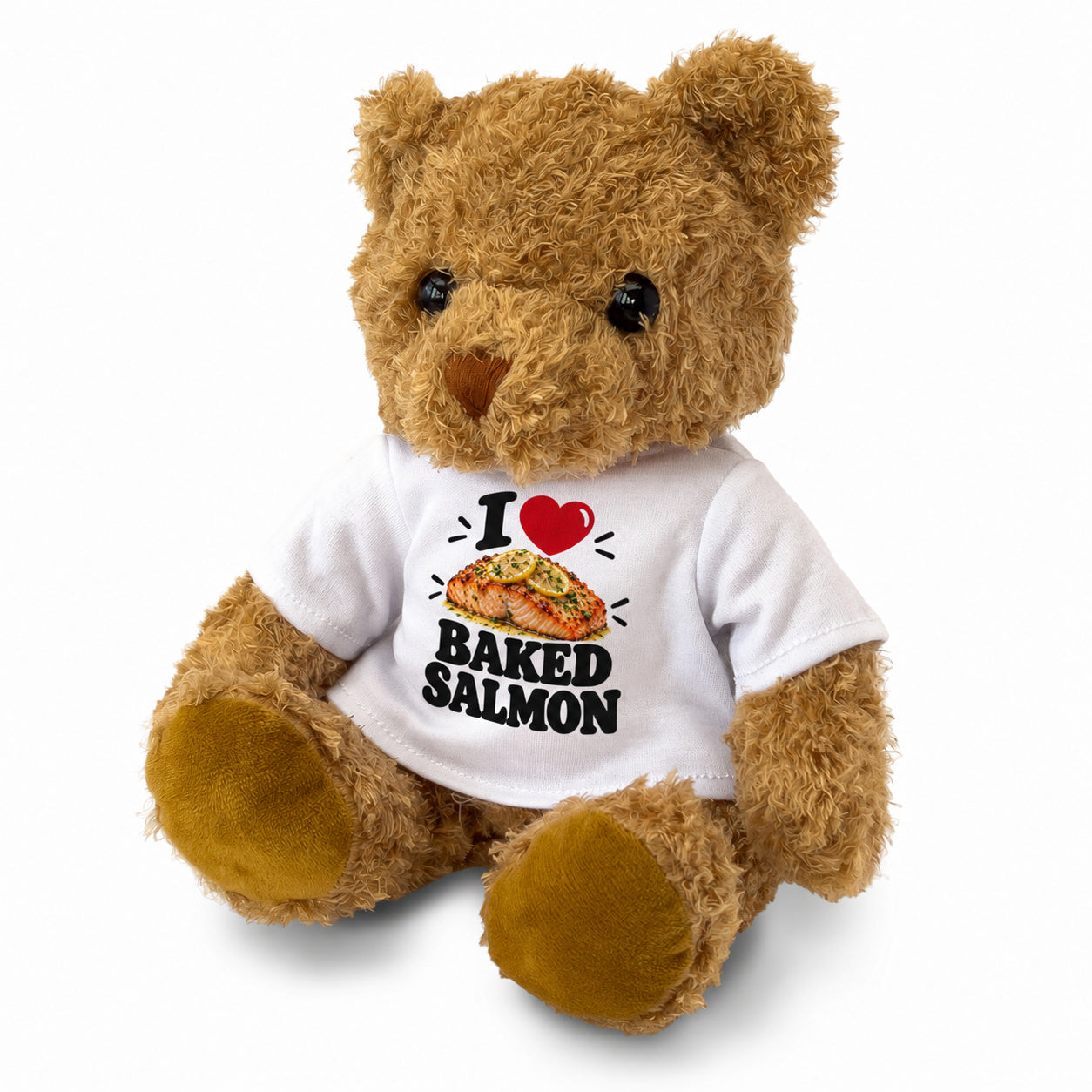 I Love Baked Salmon teddy bear