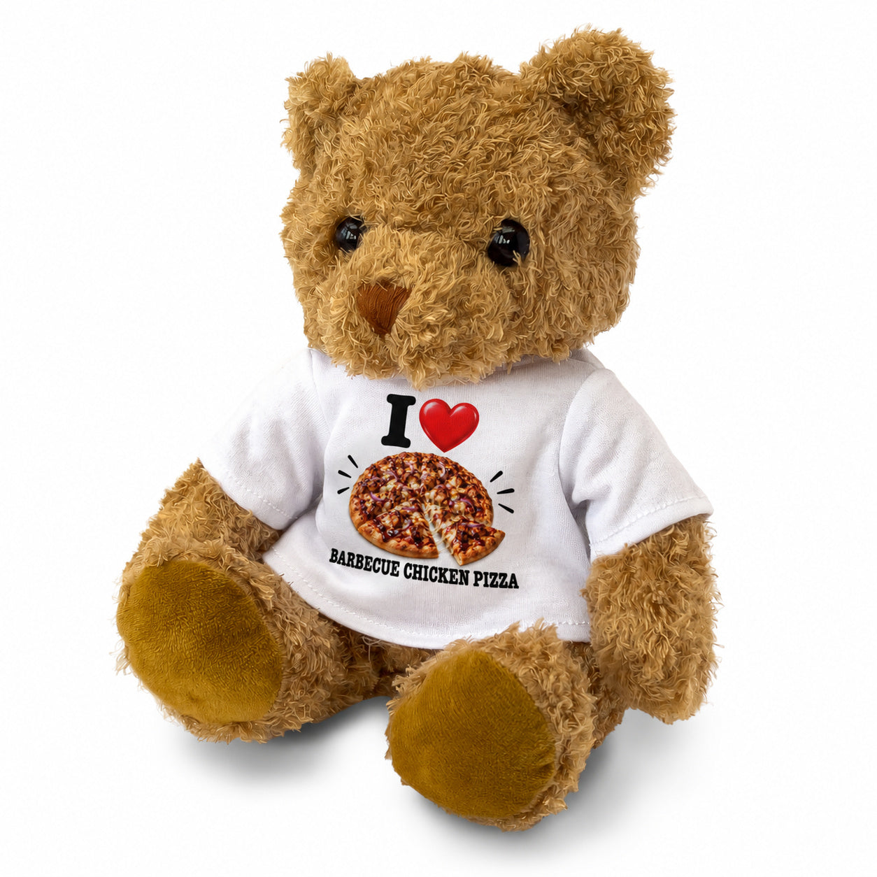 I Love Barbecue Chicken Pizza teddy bear