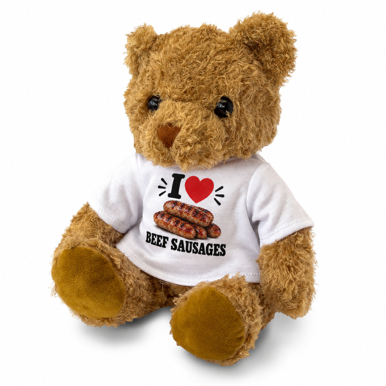 I Love Beef Sausages teddy bear