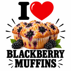 I Love Blackberry Muffins teddy bear - image 4