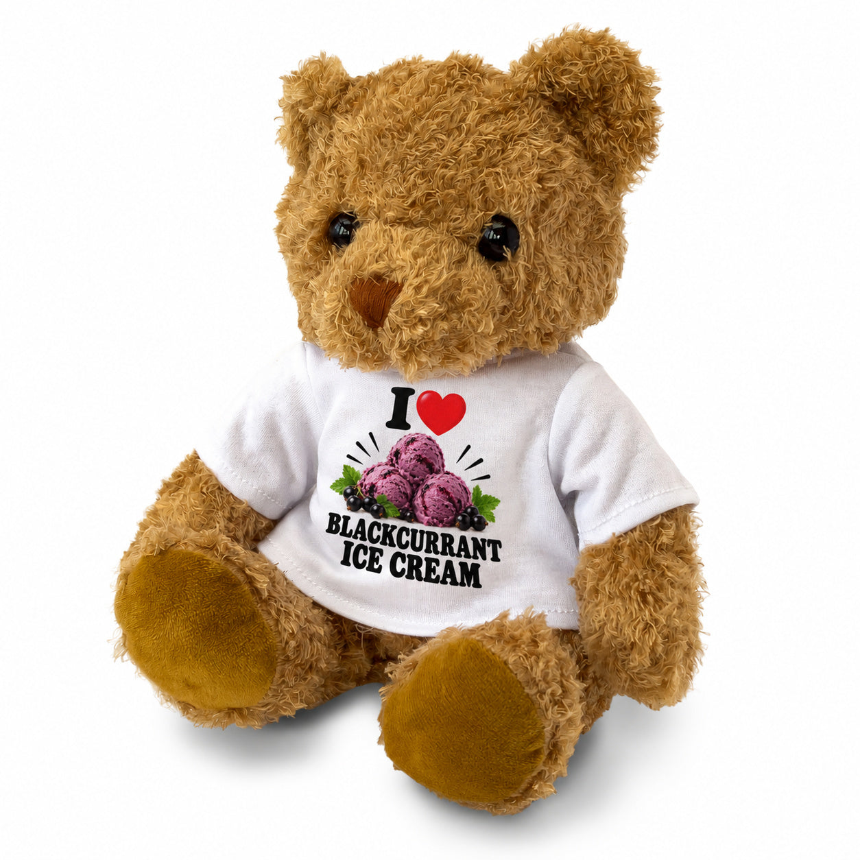 I Love Blackcurrant Ice Cream teddy bear