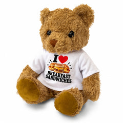 I Love Breakfast Sandwiches teddy bear