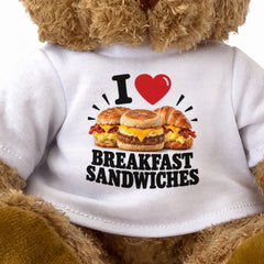 I Love Breakfast Sandwiches teddy bear - image 3