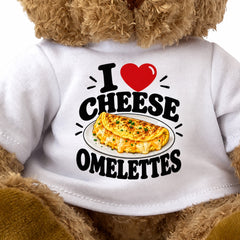 I Love Cheese Omelettes teddy bear - image 3